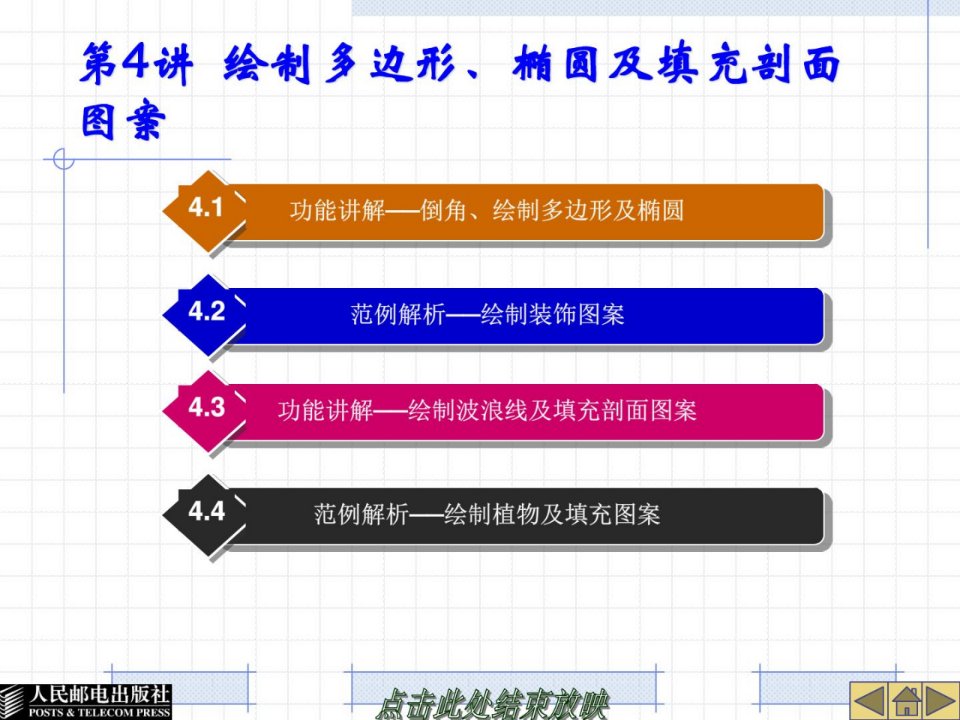 CAD2007第4讲绘制多边形椭圆及填充剖面图案