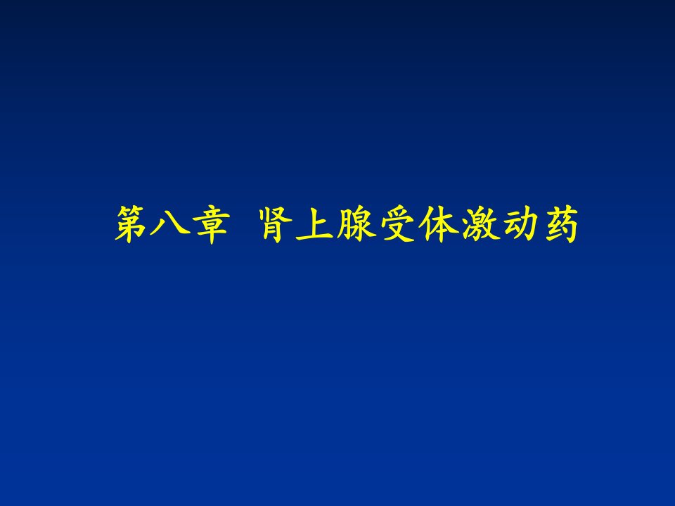 管理学第八章肾上腺素受体激动药课件