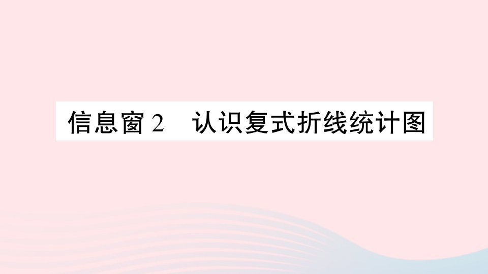 2023五年级数学下册第六单元爱护眼睛__复试统计表信息窗2认识复式折线统计图作业课件青岛版六三制