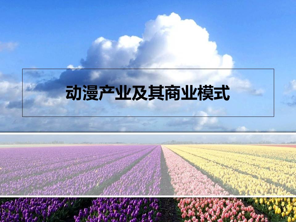 动漫产业及其商业模式(蒋伟)演示文稿