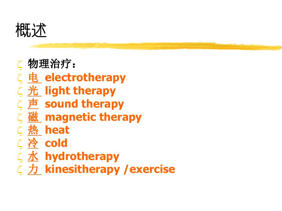 精选康复治疗技术物理疗法