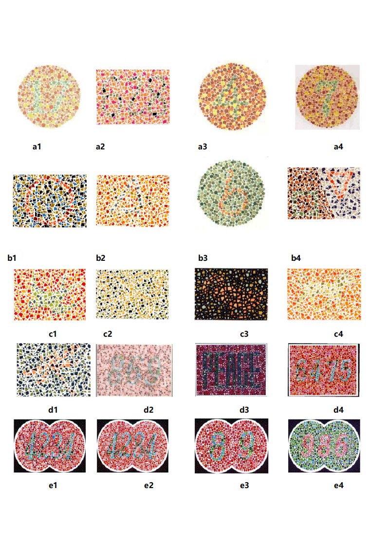 色弱测试图
