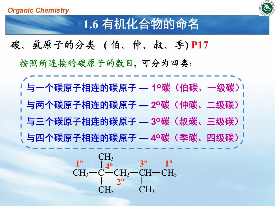 大学基础有机化学课件-有机化合物的命名