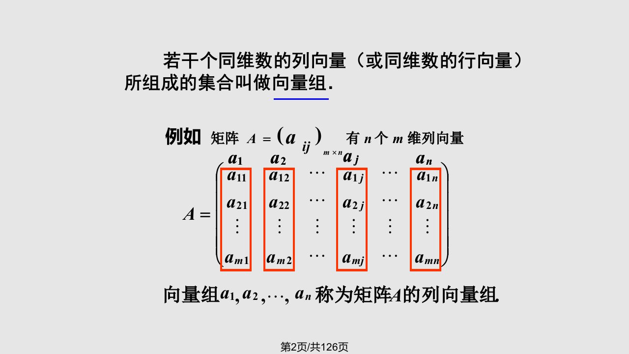 线性代数向量空间