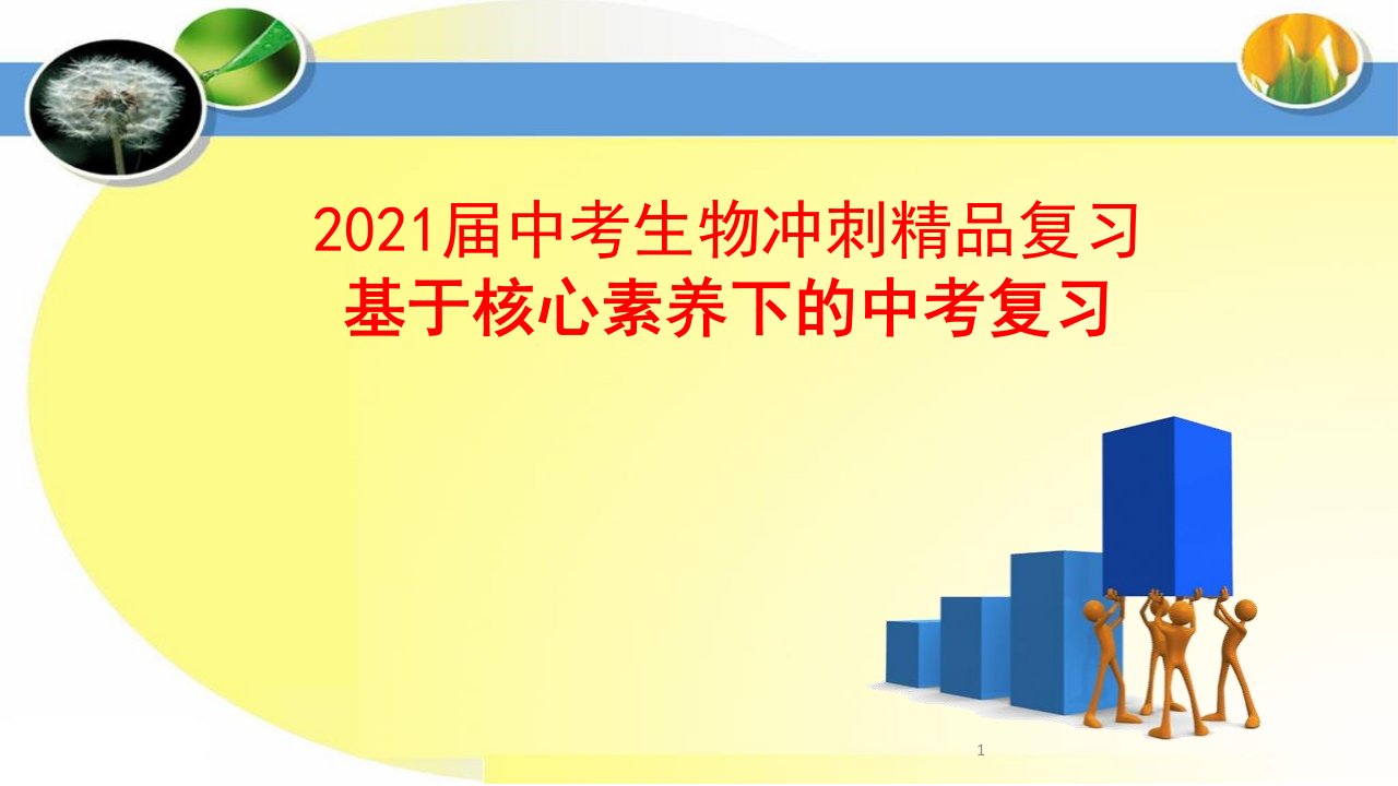 2021届中考生物冲刺精品复习：基于核心素养下的中考复习课件