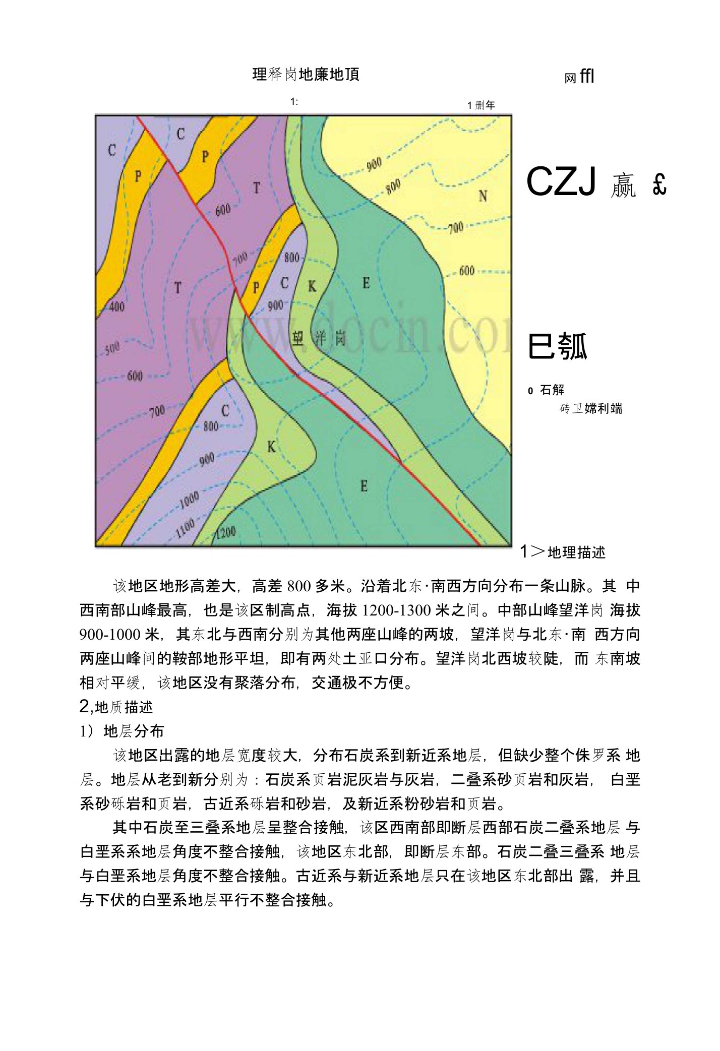 地质图分析-典型案例