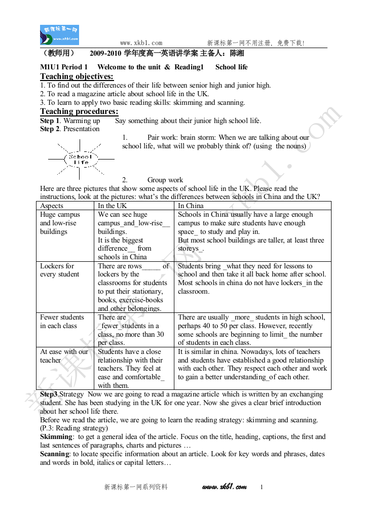 【小学中学教育精选】(Ts)陈湘