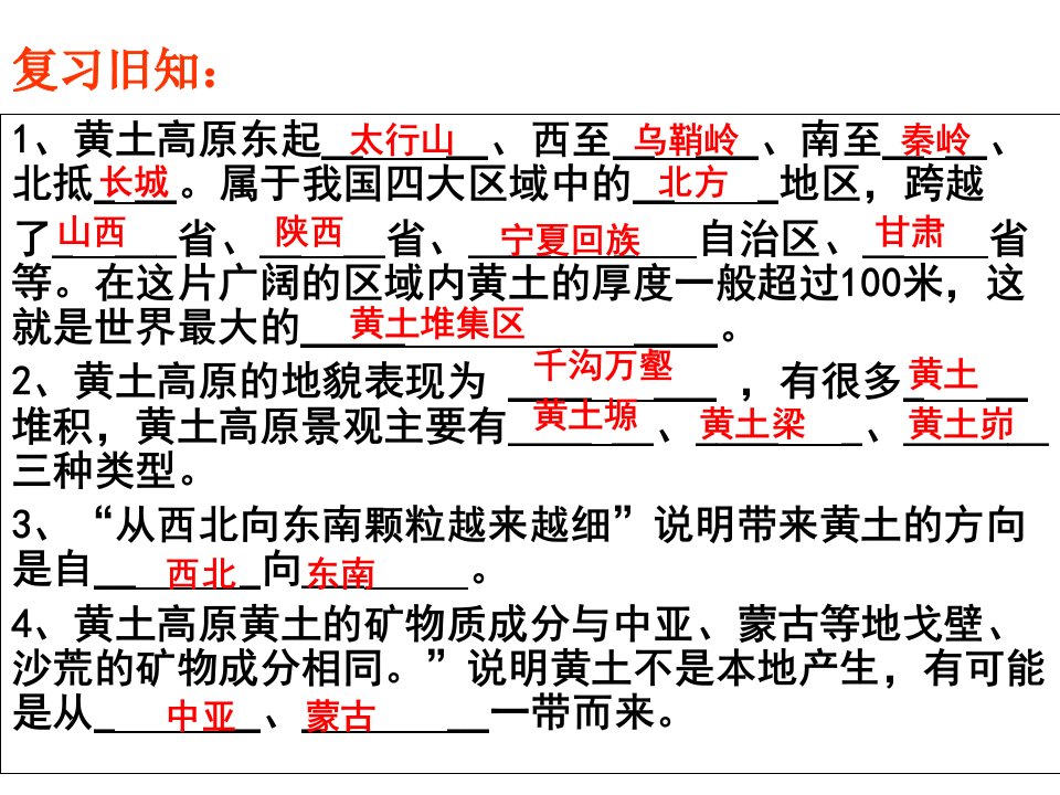 《黄土高原》PPT课件