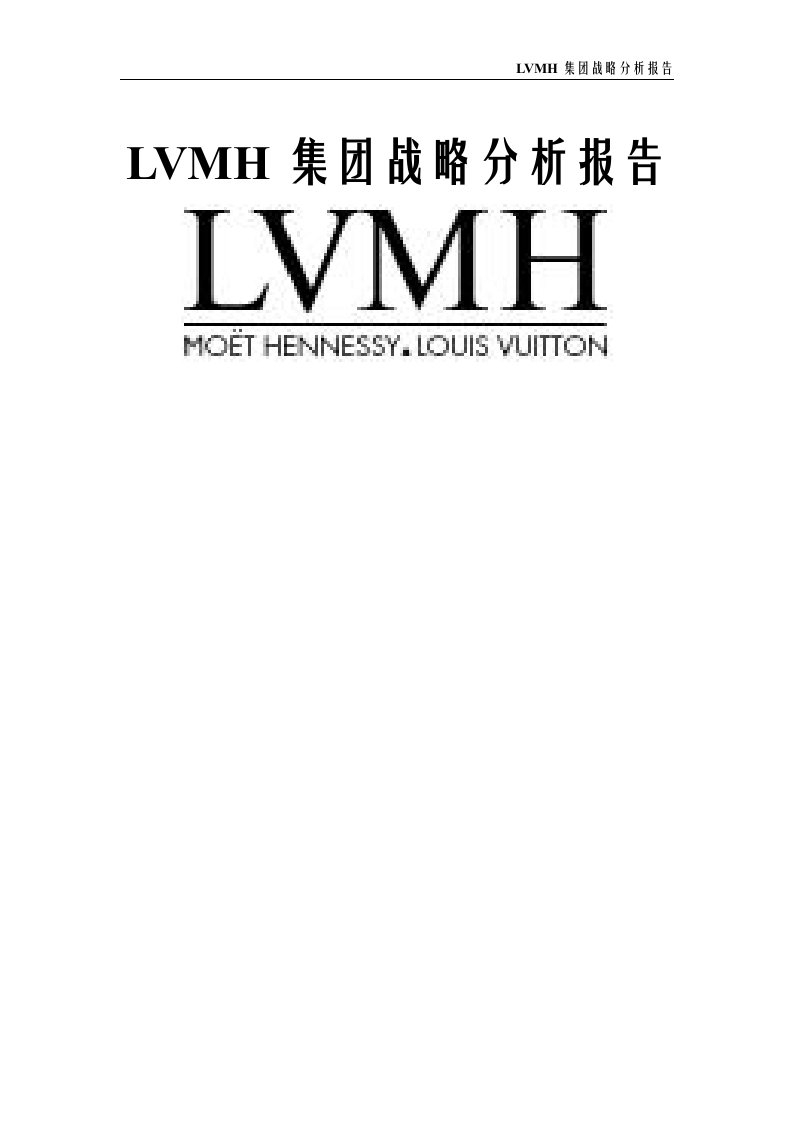 LVMH集团战略分析报告