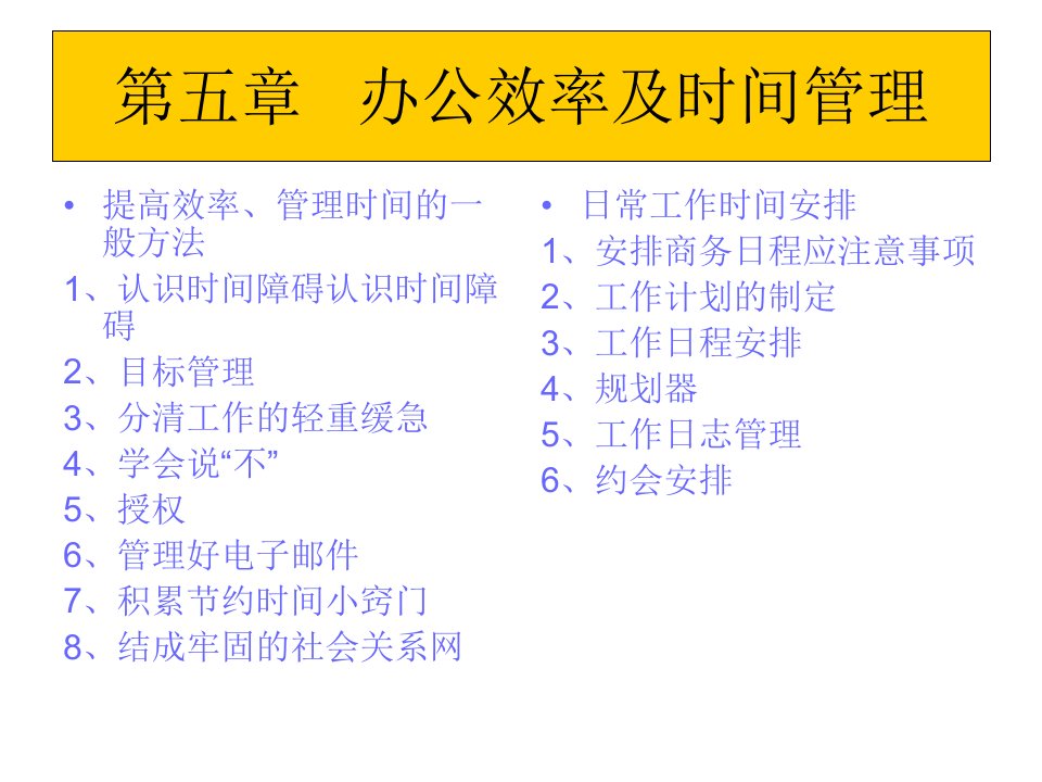 办公效率及时间管理(ppt