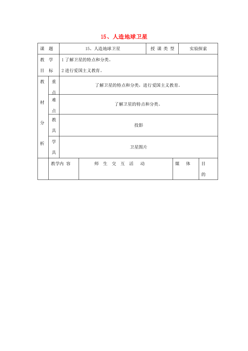 六年级科学下册