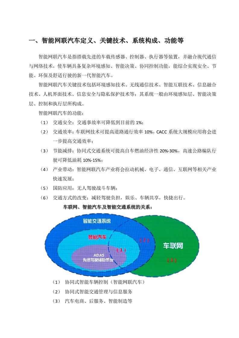 智能化网联汽车和车联网2018年0806