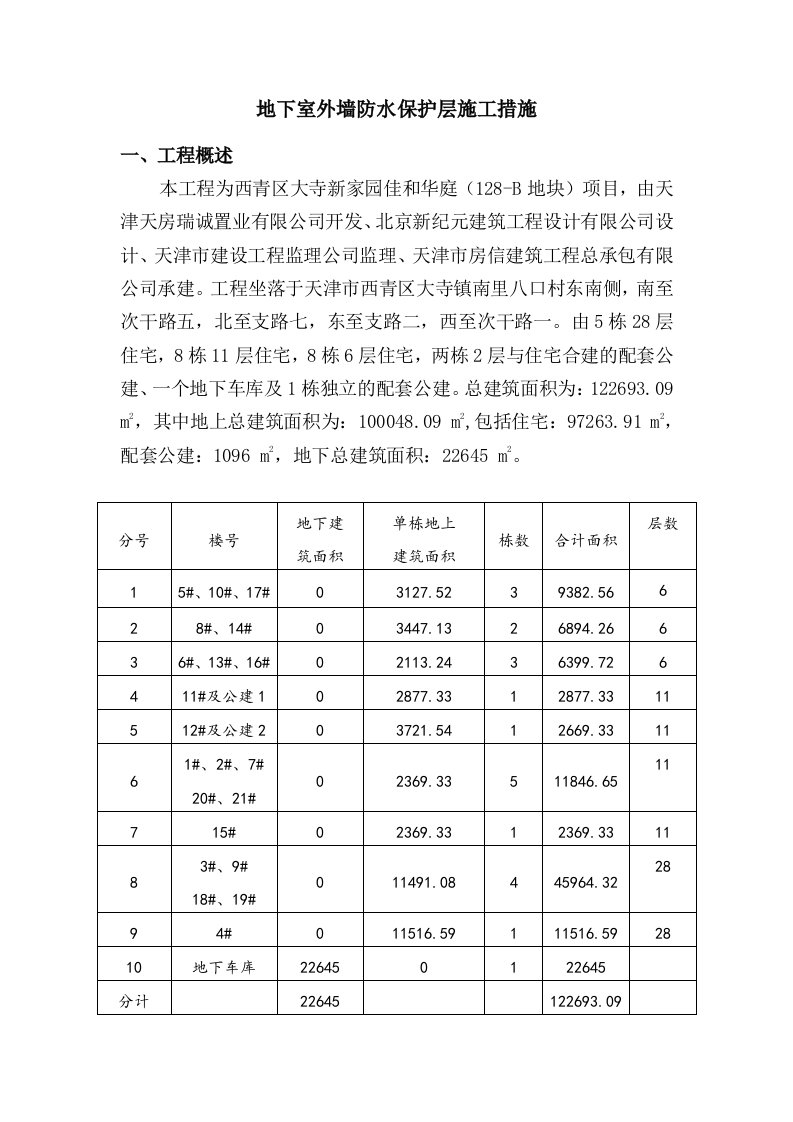 地下室外墙防水保护层挤塑板施工措施