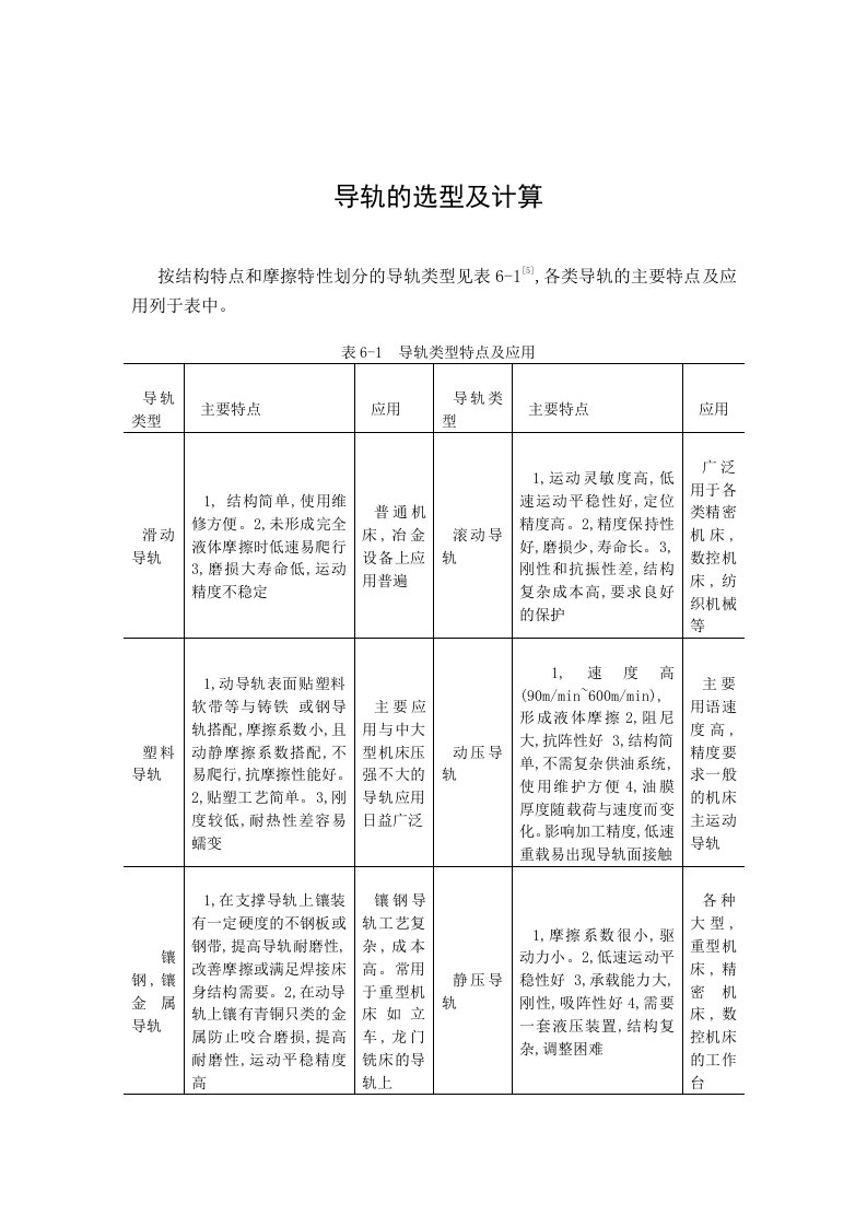 导轨选型及计算