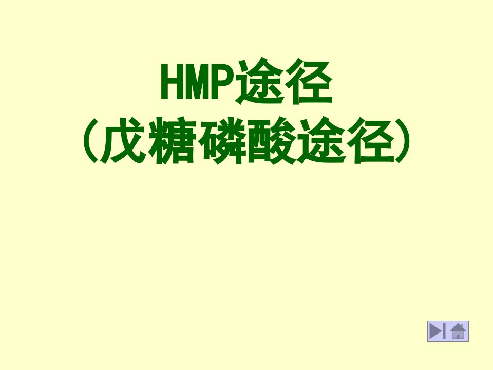 HMP途径戊糖磷酸途径