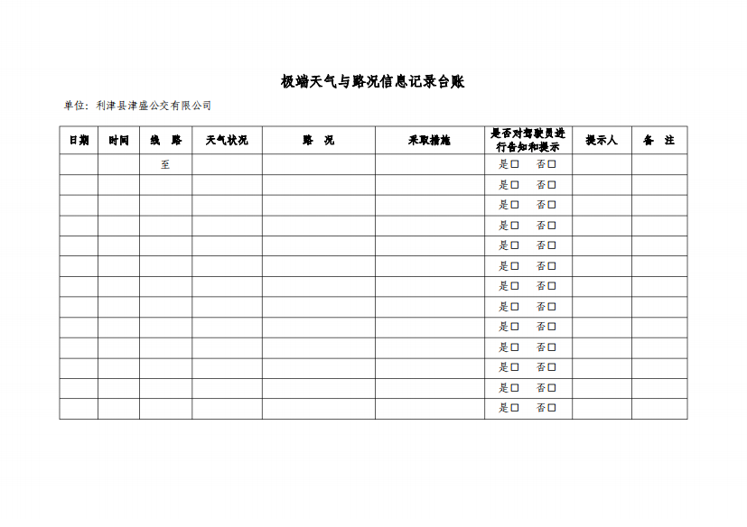 4.4.2_天气和路况信息台账和提示记录