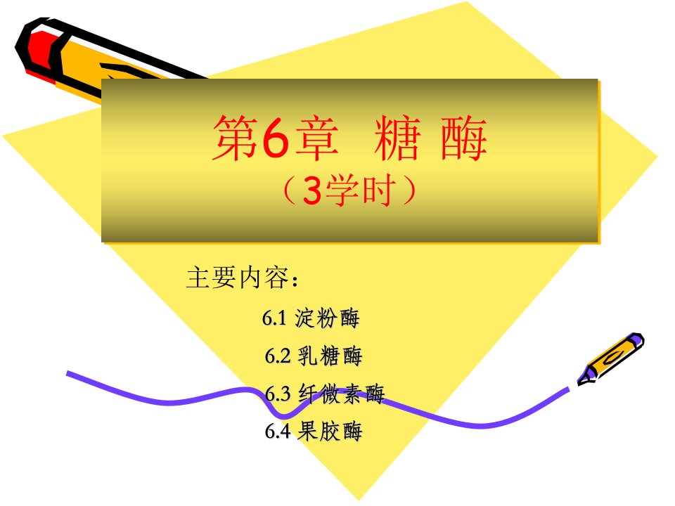 第6章糖酶3学时名师编辑PPT课件