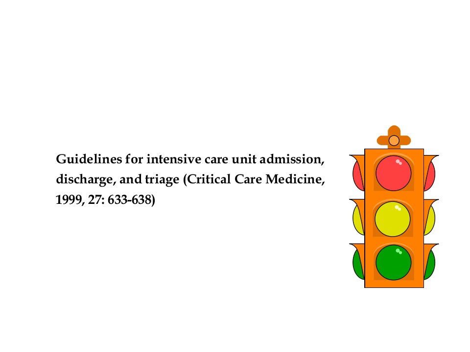 ICU的收治、转出指南课件