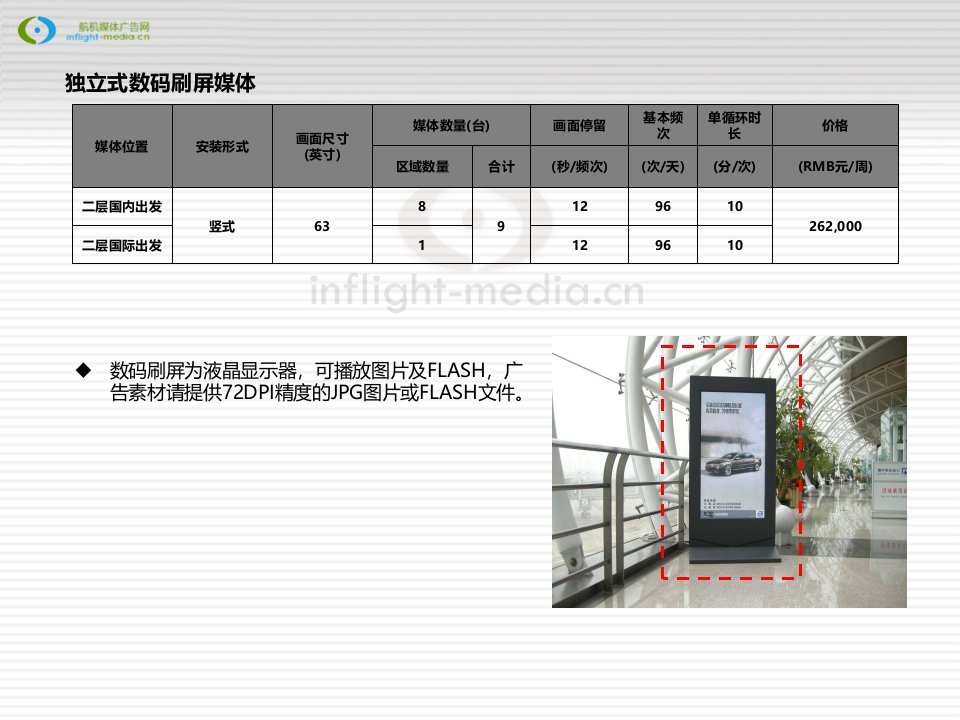 宁波栎社机场灯箱刷屏户外广告刊例价格