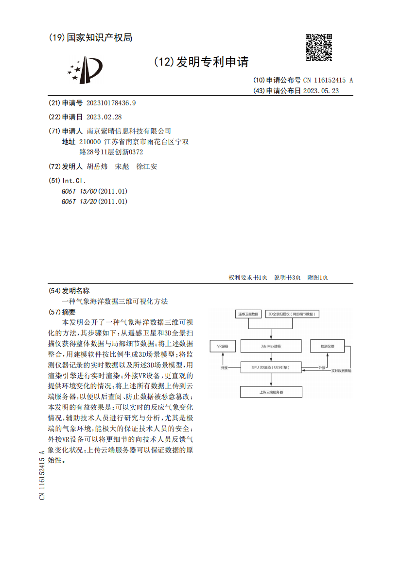 一种气象海洋数据三维可视化方法