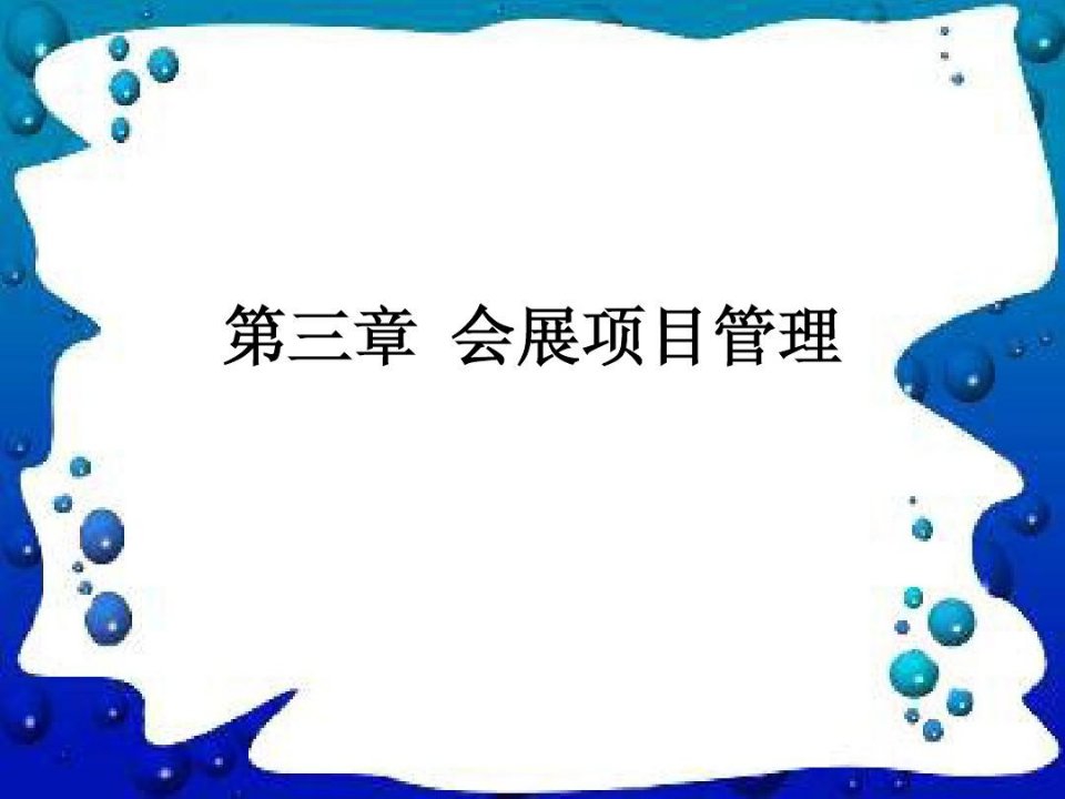 会展项目管理方案实施办法