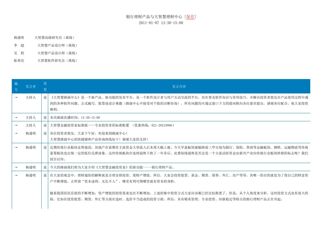 银行理财产品与大智慧理财中心