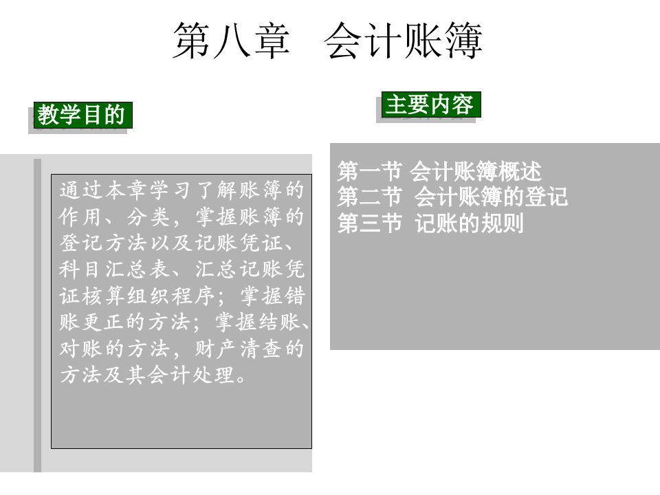 会计学原理-第八章-会计账簿