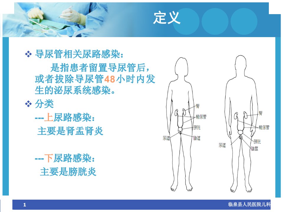 导尿管相关尿路感染预防与控制ppt课件