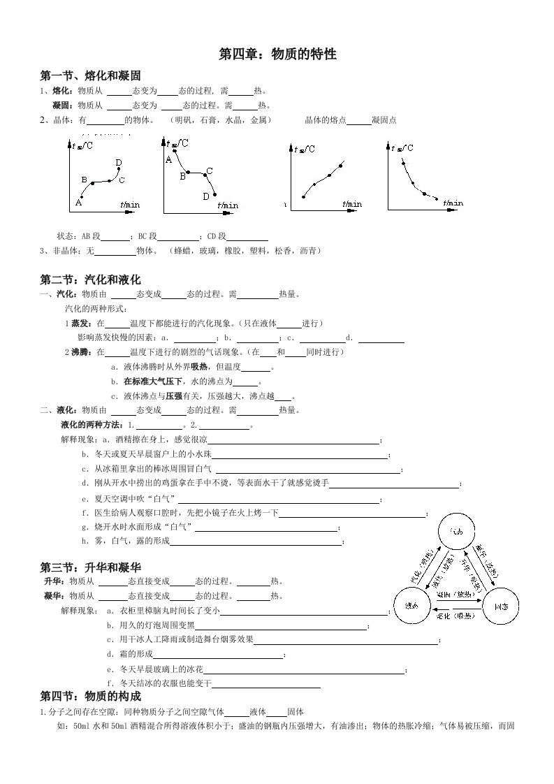 中考科学复习七年级上第四章知识点总结完美版