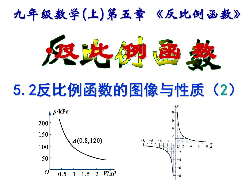 52反比例函数的图象与性质2上课