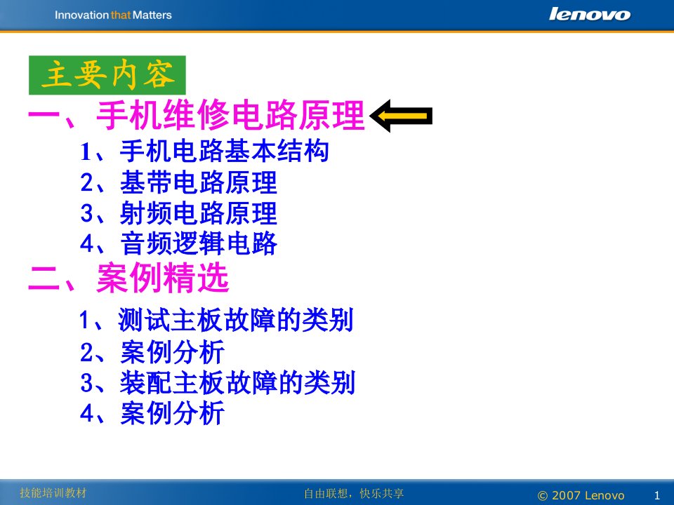 手机维修电路原理及维修的案例精选课件