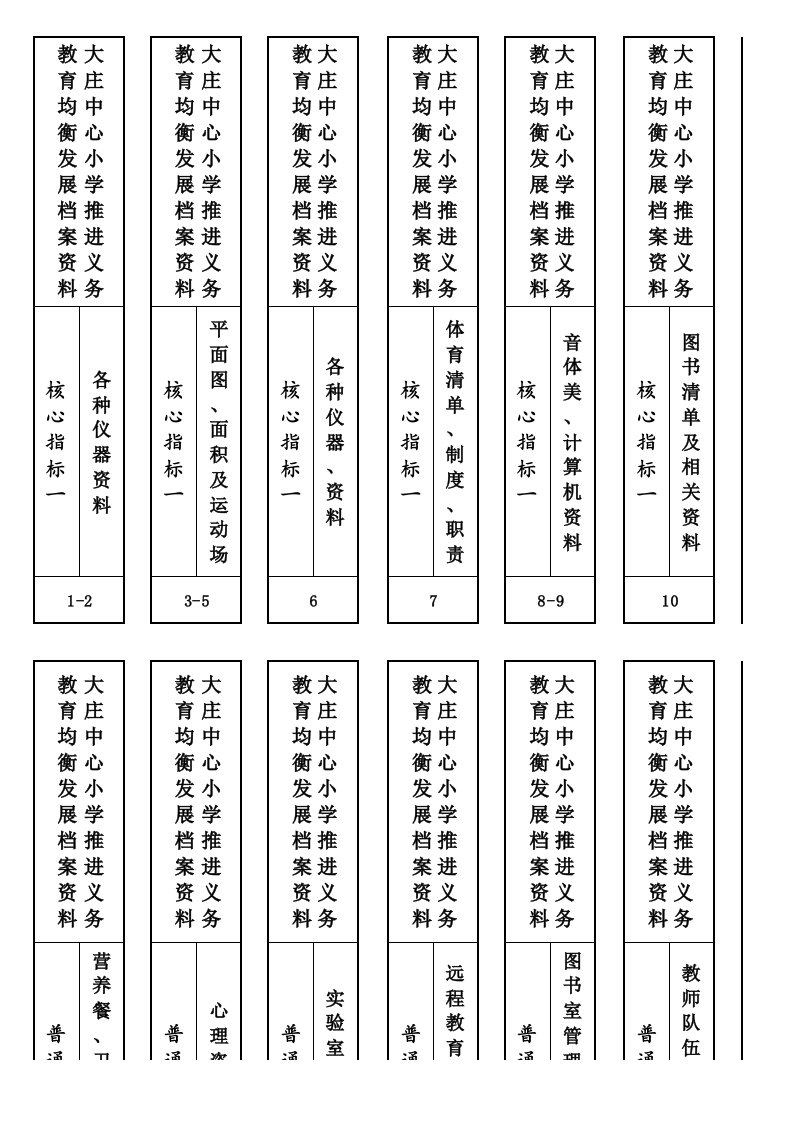 档案盒侧面标签样式