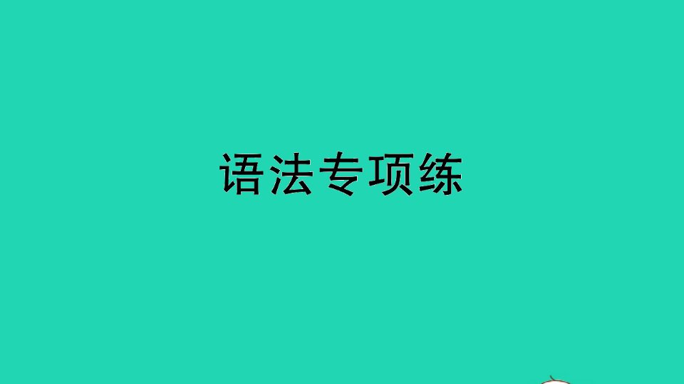 六年级英语下册语法专项练专题一字母与语音课件人教PEP版