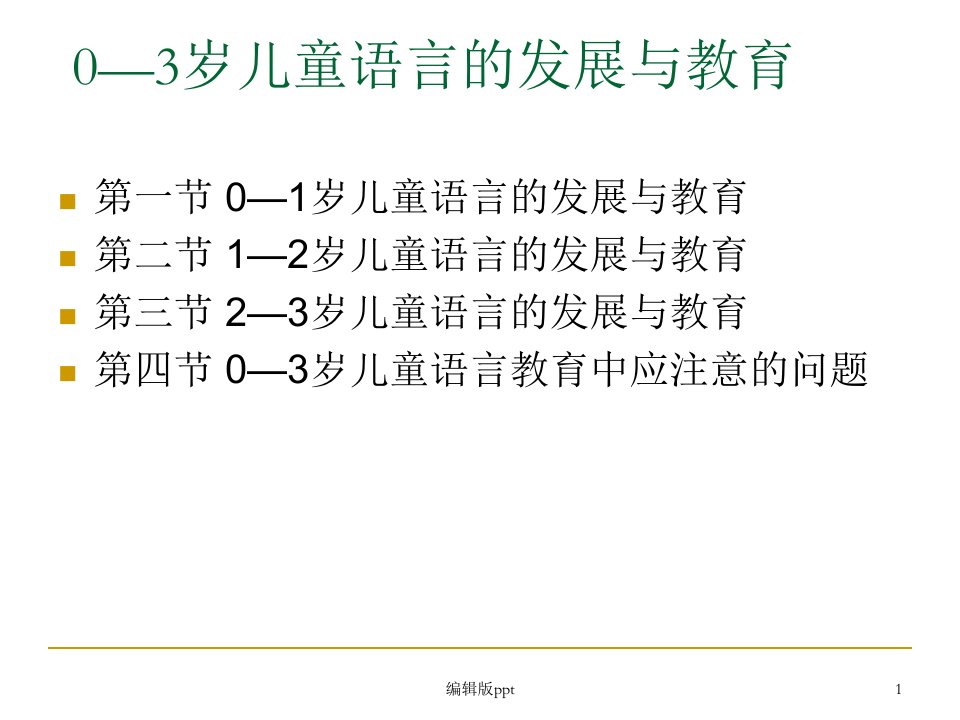 学前儿童语言教育与活动指导PPT课件