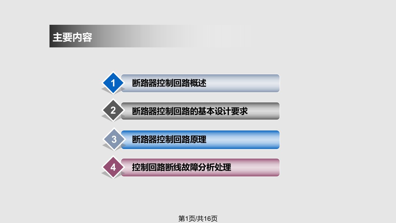 线路断路器培训PPT课件