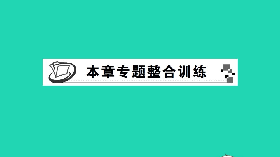 七年级数学下册第3章因式分解本章专题整合训练作业课件新版湘教版