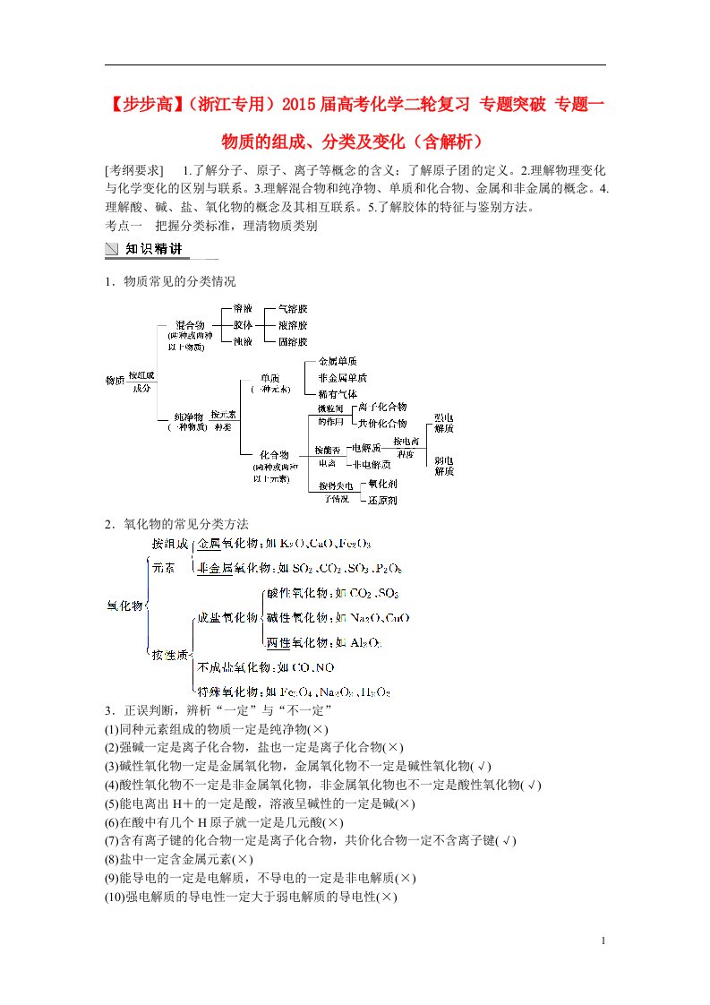 高考化学二轮复习