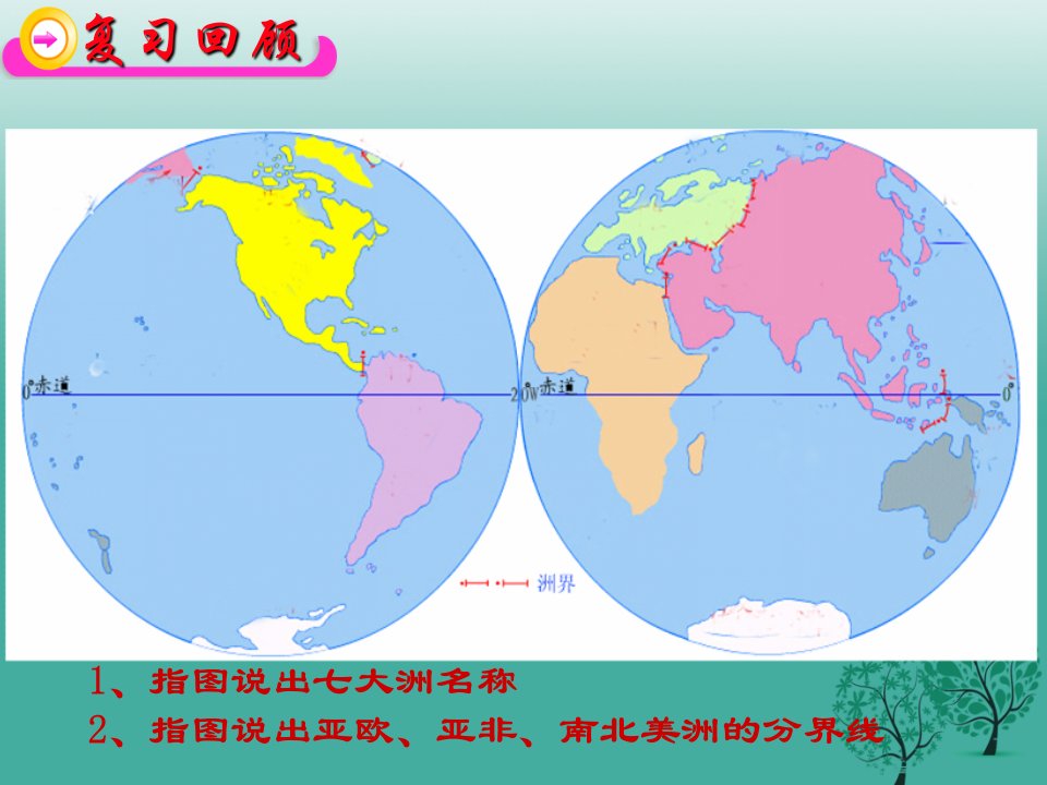 七年级地理上册第三章第一节海陆分布第2课时课件1新版商务星球版