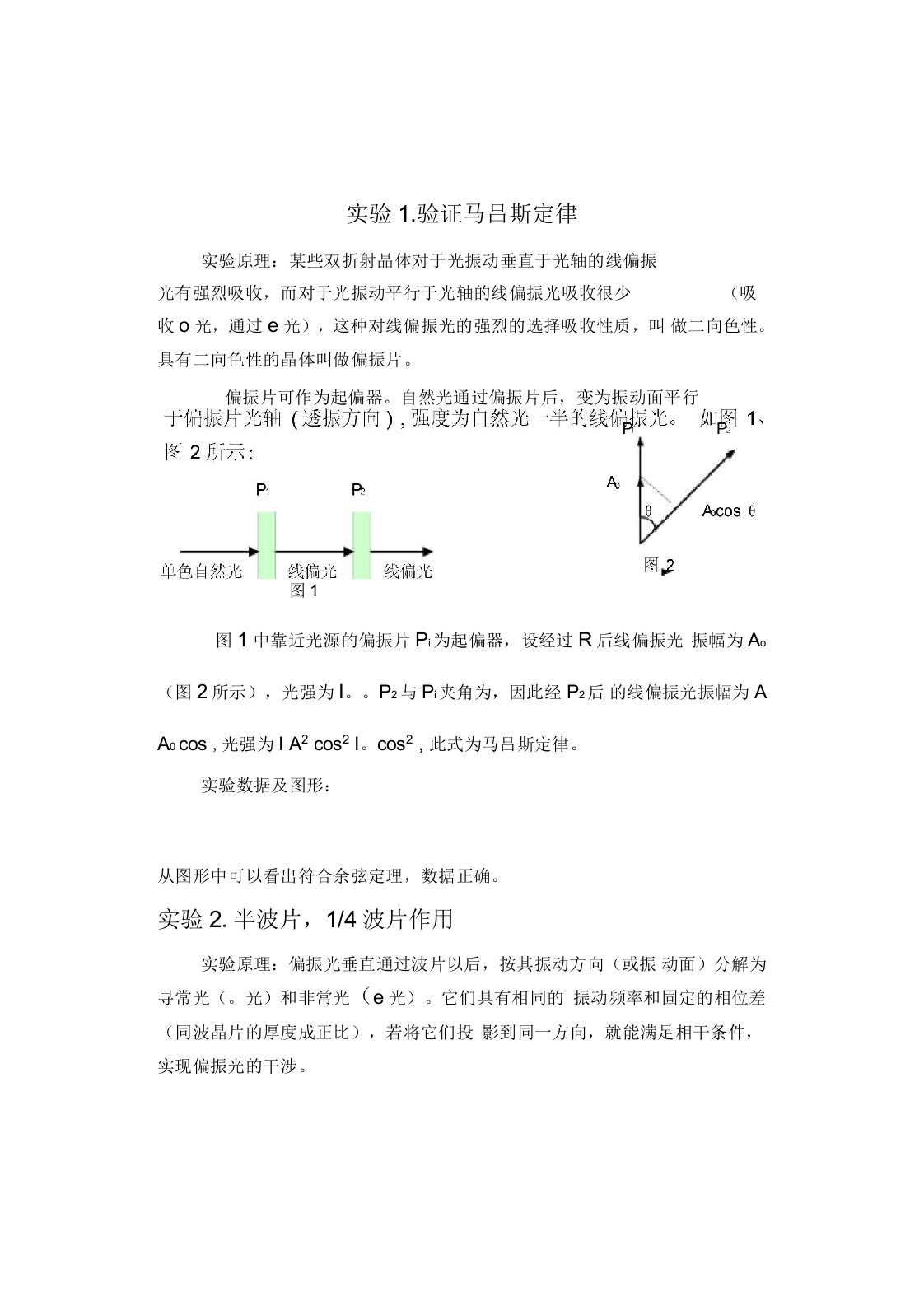 偏振光实验报告