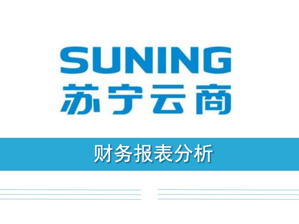 苏宁财务报表分析报告