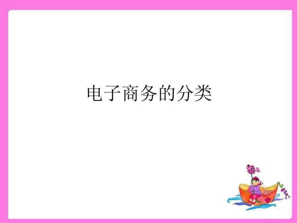 电子商务的分类与应用课件