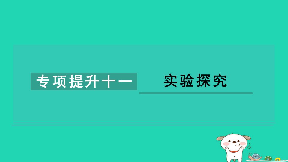 2024八年级物理下册第八章压强和浮力专项提升十一实验探究习题课件新版北师大版