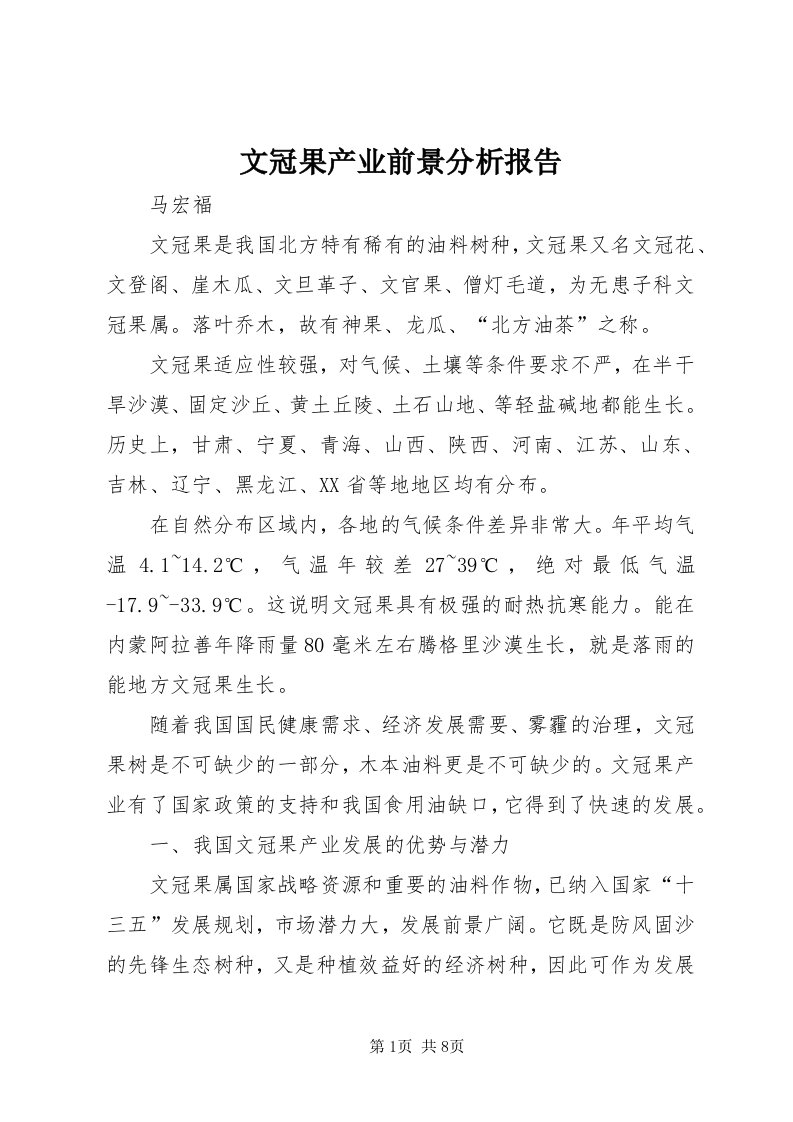 6文冠果产业前景分析报告