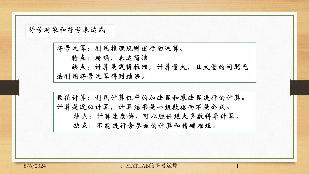 2020年：MATLAB的符号运算