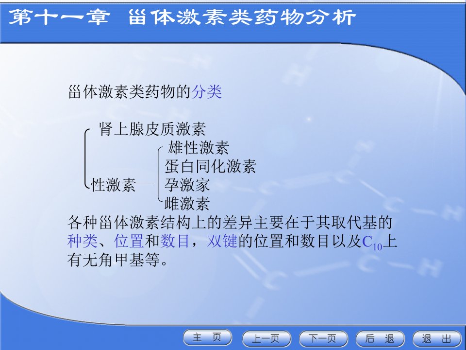 药物分析第十一章甾体激素类药物分析ppt课件