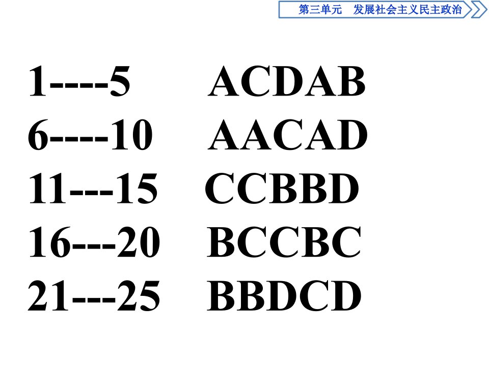 政治生活第三单元综合检测