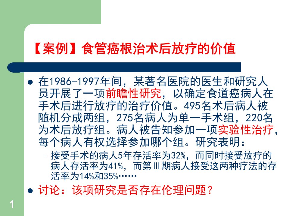 专题涉及人的生物医学研究伦理医学PPT课件