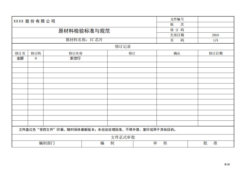 IC芯片检验标准与规范