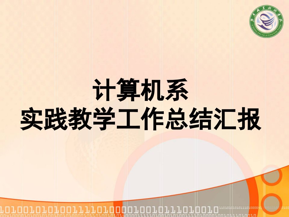 计算机系实践教学工作总结汇报