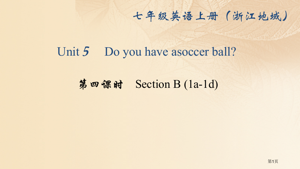 七年级英语上册-Unit-5-Do-you-have-a-soccer-ball第四课时Sectio